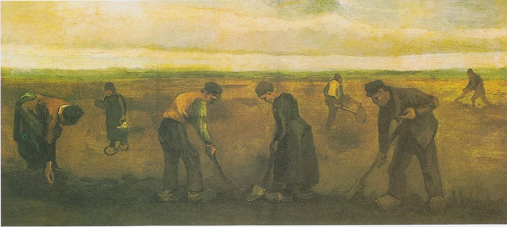   41-Vincent van Gogh-Contadini che piantano patate - Kröller-Müller Museum, Otterlo